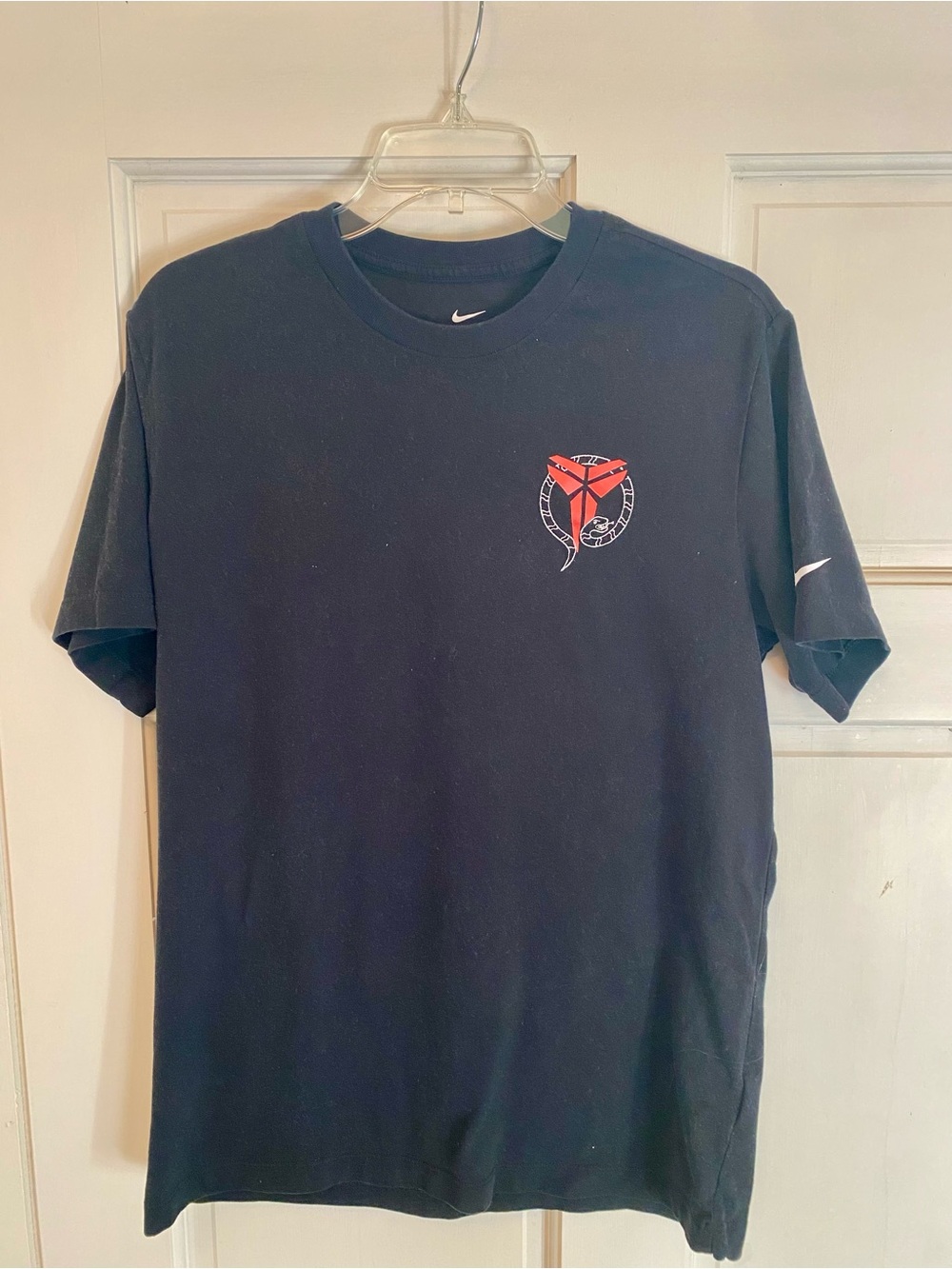 Nike Black Short Sleeve Tee with Red Mamba Kobe Bryant emblem